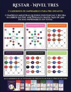 Cuaderno de ejercicios de numeros restar nivel tres (Garcia Santiago)