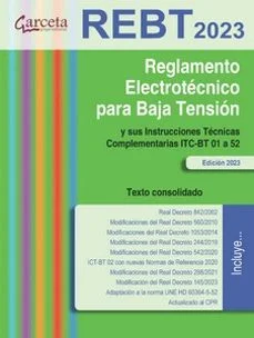 Reglamento electrotecnico para baja tension. rebt 2023. (Vv.aa.)